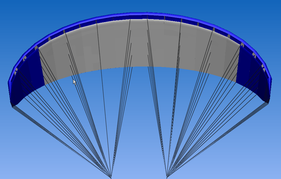 New configuration for HK Paraglider 2.15m