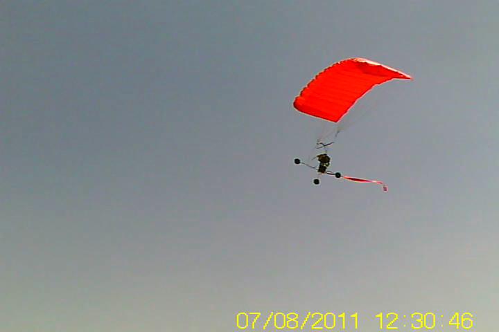 Practicing Landing with Seabreeze Parachute